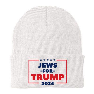 Jews For Trump 2024 Trump Supporters Knit Cap Winter Beanie