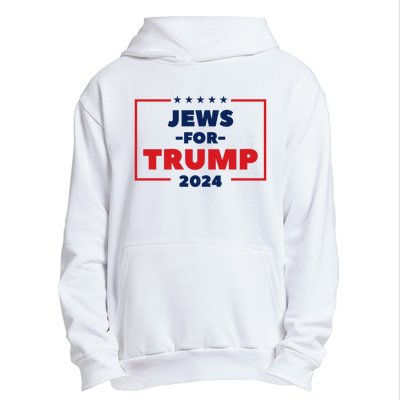 Jews For Trump 2024 Trump Supporters Urban Pullover Hoodie