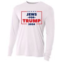 Jews For Trump 2024 Trump Supporters Cooling Performance Long Sleeve Crew