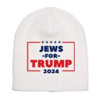 Jews For Trump 2024 Trump Supporters Short Acrylic Beanie