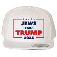 Jews For Trump 2024 Trump Supporters Wool Snapback Cap