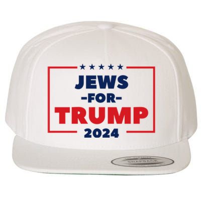 Jews For Trump 2024 Trump Supporters Wool Snapback Cap