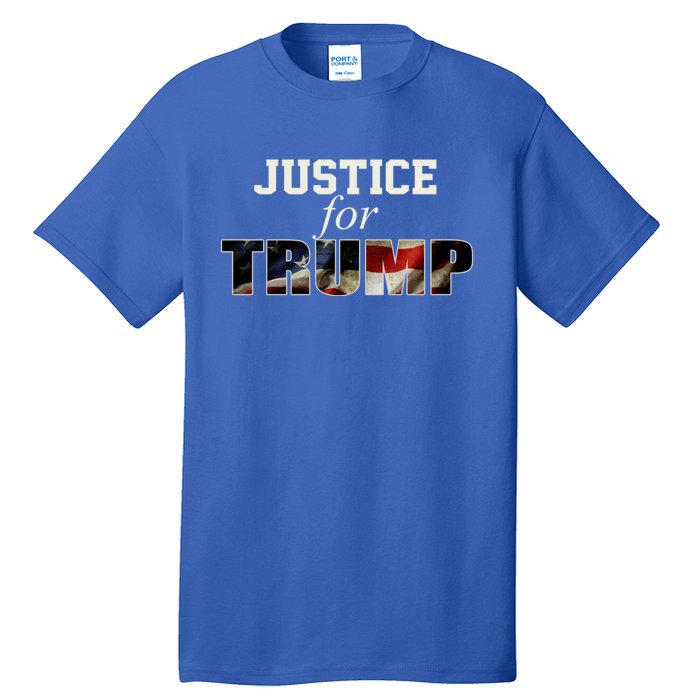 Justice For Trump Funny Donald Trump 2024 Election Costume Cute Gift Tall T-Shirt