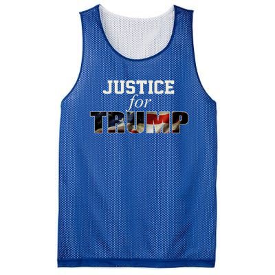 Justice For Trump Funny Donald Trump 2024 Election Costume Cute Gift Mesh Reversible Basketball Jersey Tank