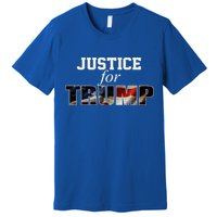 Justice For Trump Funny Donald Trump 2024 Election Costume Cute Gift Premium T-Shirt