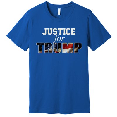 Justice For Trump Funny Donald Trump 2024 Election Costume Cute Gift Premium T-Shirt