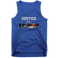 Justice For Trump Funny Donald Trump 2024 Election Costume Cute Gift Tank Top