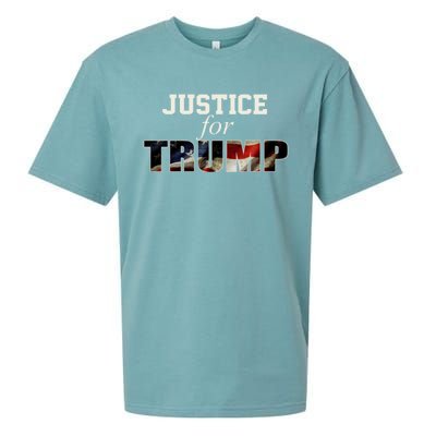 Justice For Trump Funny Donald Trump 2024 Election Costume Cute Gift Sueded Cloud Jersey T-Shirt