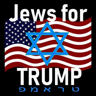 Jews For Trump American Flag Star Of David Hebrew Supporter T-Shirt