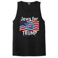 Jews For Trump American Flag Star Of David Hebrew Supporter PosiCharge Competitor Tank