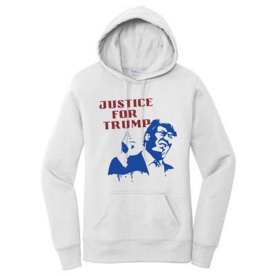 Justice For Trump Women's Pullover Hoodie