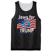 Jews For Trump American Flag Star Of David Hebrew Supporter Mesh Reversible Basketball Jersey Tank