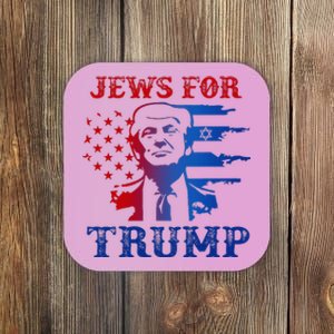 Jews For Trump 2024 Israel Usa Hebrew Election Jewish Vote Coaster