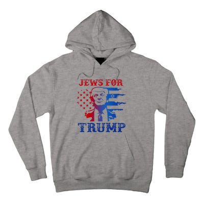 Jews For Trump 2024 Israel Usa Hebrew Election Jewish Vote Tall Hoodie