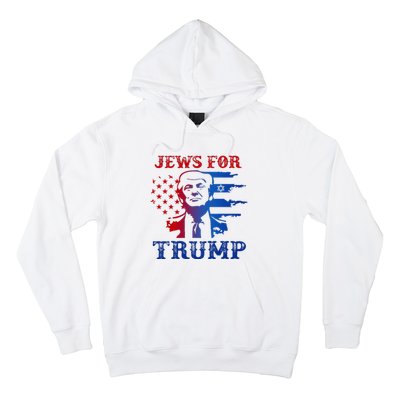 Jews For Trump 2024 Israel Usa Hebrew Election Jewish Vote Hoodie