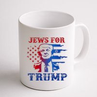 Jews For Trump 2024 Israel Usa Hebrew Election Jewish Vote Coffee Mug