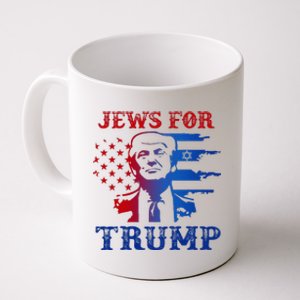 Jews For Trump 2024 Israel Usa Hebrew Election Jewish Vote Coffee Mug