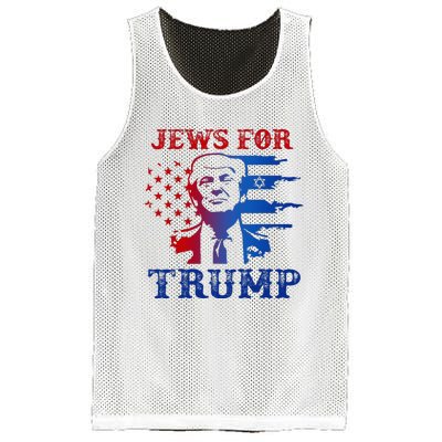 Jews For Trump 2024 Israel Usa Hebrew Election Jewish Vote Mesh Reversible Basketball Jersey Tank