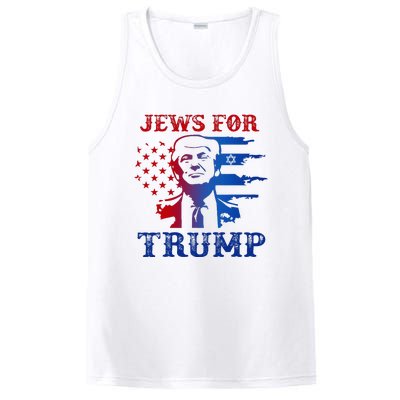 Jews For Trump 2024 Israel Usa Hebrew Election Jewish Vote PosiCharge Competitor Tank