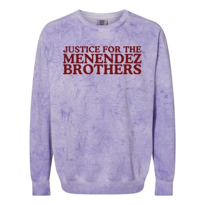 Justice For The Menendez Brothers Colorblast Crewneck Sweatshirt