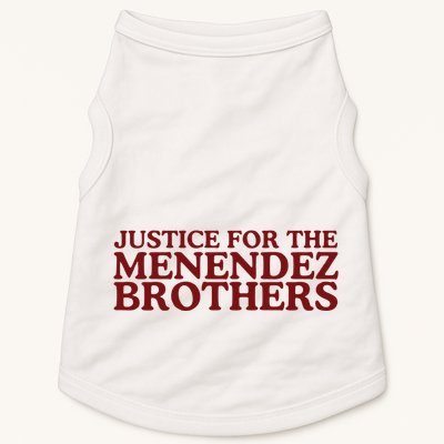 Justice For The Menendez Brothers Doggie Tank