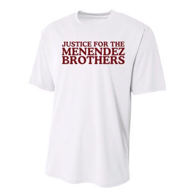 Justice For The Menendez Brothers Performance Sprint T-Shirt