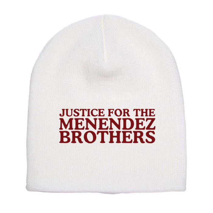 Justice For The Menendez Brothers Short Acrylic Beanie