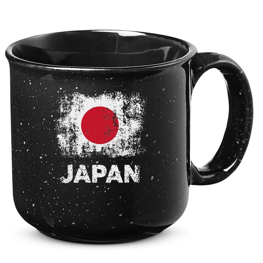 Japanese Flag Tokyo Patriotic Japan Flag 15oz Campfire Ceramic Mug