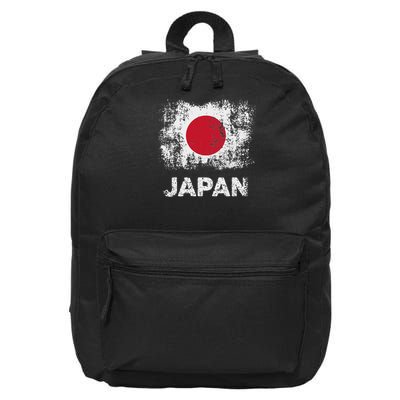 Japanese Flag Tokyo Patriotic Japan Flag 16 in Basic Backpack