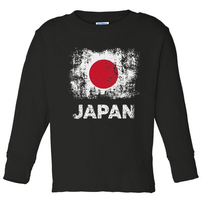 Japanese Flag Tokyo Patriotic Japan Flag Toddler Long Sleeve Shirt