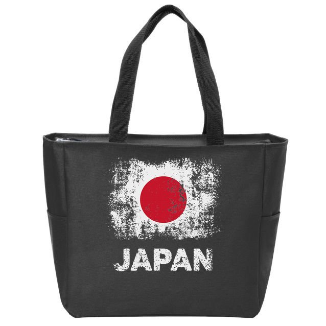 Japanese Flag Tokyo Patriotic Japan Flag Zip Tote Bag