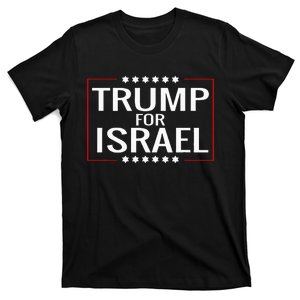 Jews For Trump 2020 Hebrew Rally Signjewish Israel T-Shirt