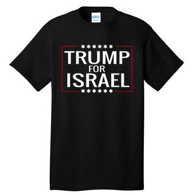 Jews For Trump 2020 Hebrew Rally Signjewish Israel Tall T-Shirt