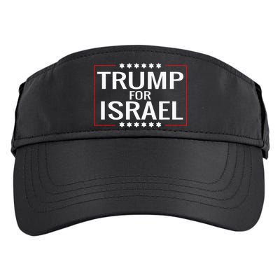 Jews For Trump 2020 Hebrew Rally Signjewish Israel Adult Drive Performance Visor