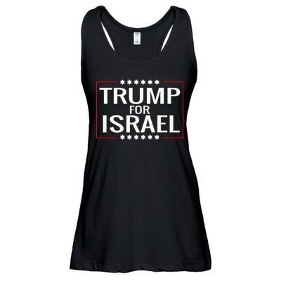 Jews For Trump 2020 Hebrew Rally Signjewish Israel Ladies Essential Flowy Tank