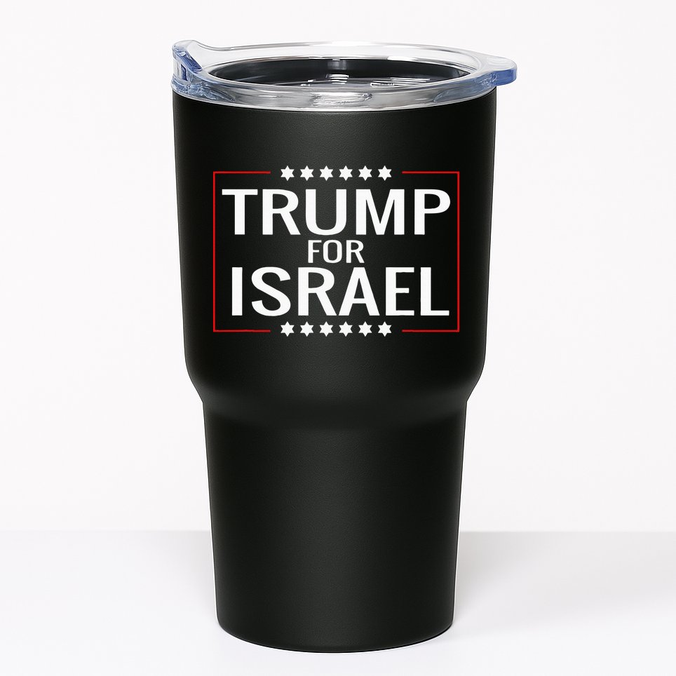 Jews For Trump 2020 Hebrew Rally Signjewish Israel Tumbler