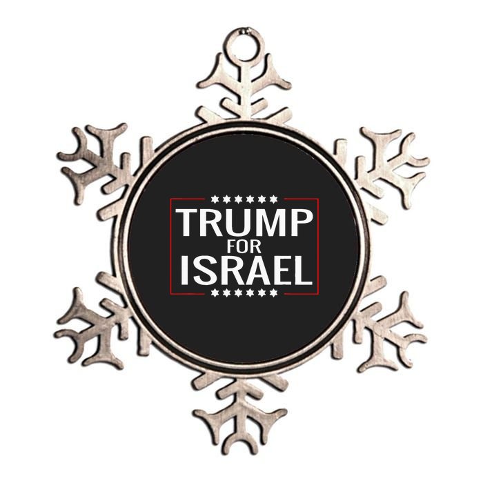 Jews For Trump 2020 Hebrew Rally Signjewish Israel Metallic Star Ornament