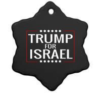 Jews For Trump 2020 Hebrew Rally Signjewish Israel Ceramic Star Ornament