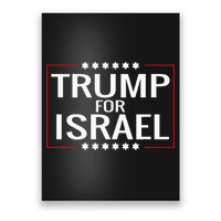 Jews For Trump 2020 Hebrew Rally Signjewish Israel Poster