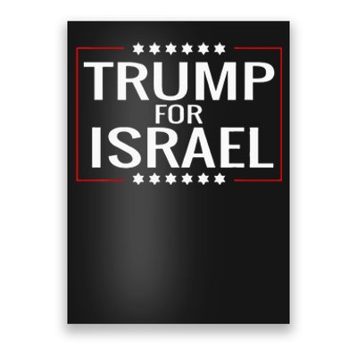 Jews For Trump 2020 Hebrew Rally Signjewish Israel Poster