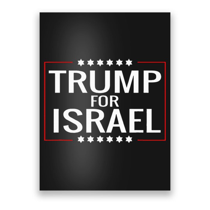 Jews For Trump 2020 Hebrew Rally Signjewish Israel Poster