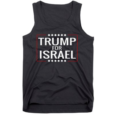 Jews For Trump 2020 Hebrew Rally Signjewish Israel Tank Top