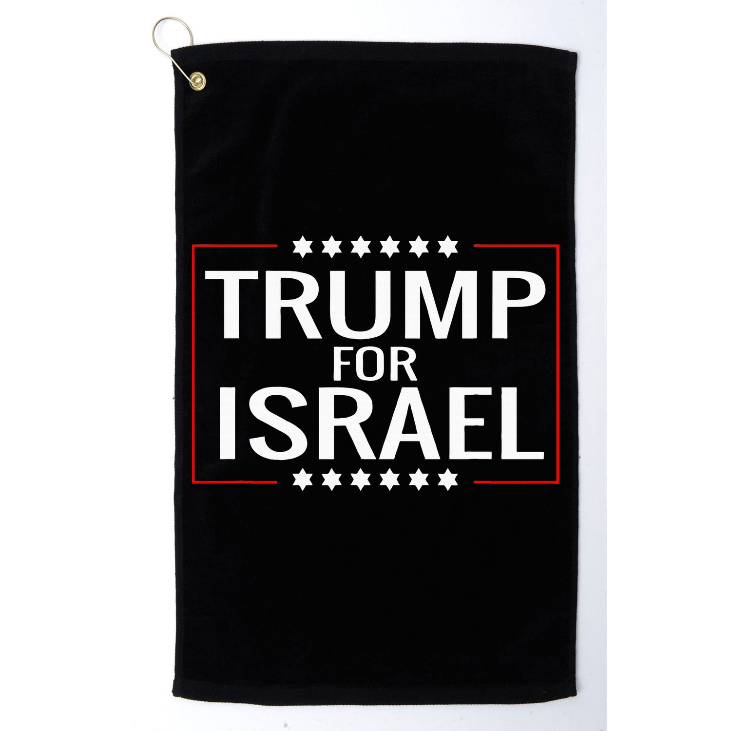 Jews For Trump 2020 Hebrew Rally Signjewish Israel Golf Towel