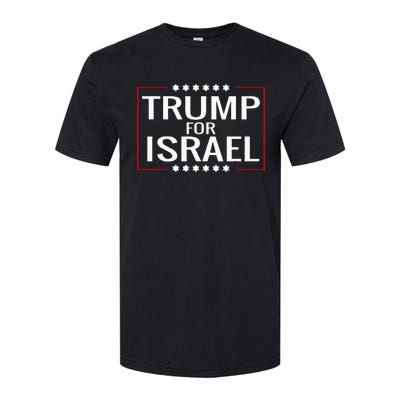 Jews For Trump 2020 Hebrew Rally Signjewish Israel Softstyle CVC T-Shirt