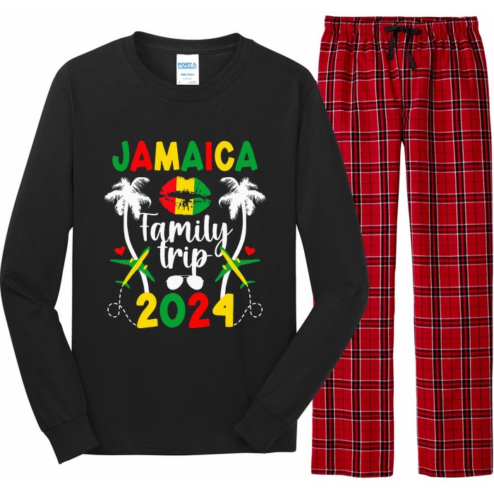 Jamaica Family Trip 2024 Jamaica Vacation 2024 Travel Family Long Sleeve Pajama Set