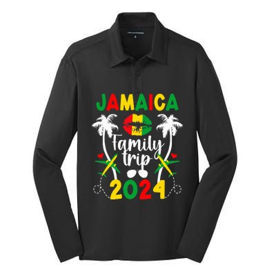 Jamaica Family Trip 2024 Jamaica Vacation 2024 Travel Family Silk Touch Performance Long Sleeve Polo