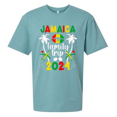 Jamaica Family Trip 2024 Jamaica Vacation 2024 Travel Family Sueded Cloud Jersey T-Shirt