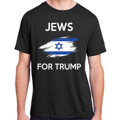 Jews For Trump Jew Support Trump Adult ChromaSoft Performance T-Shirt