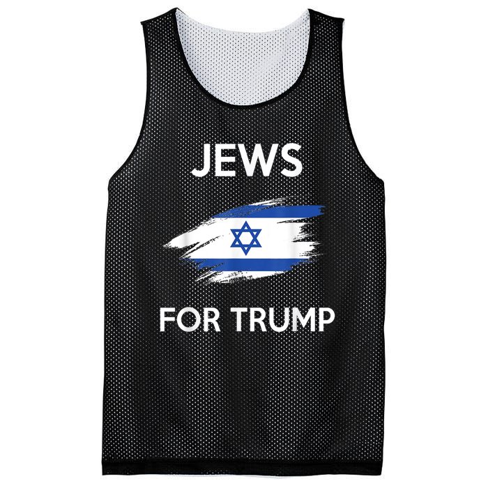 Jews For Trump Jew Support Trump Mesh Reversible Basketball Jersey Tank