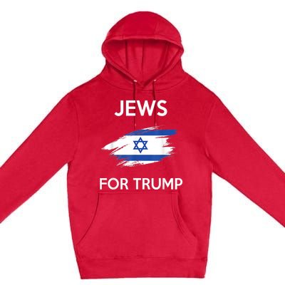 Jews For Trump Jew Support Trump Premium Pullover Hoodie